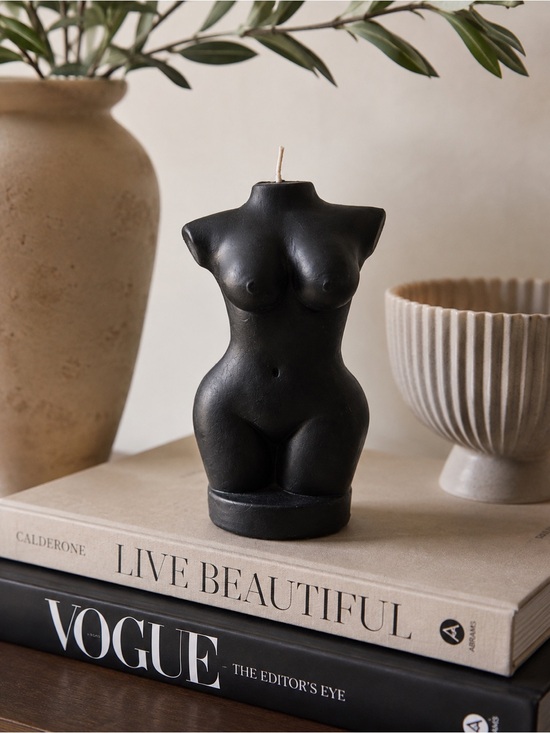 Other - Female Body Candle | Modern Sculptural Torso Candle Decor